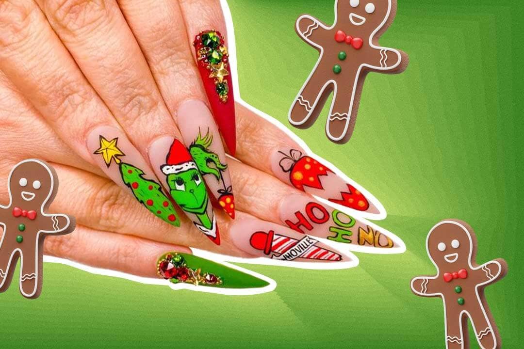 Ideas geniales para uñas de navidad